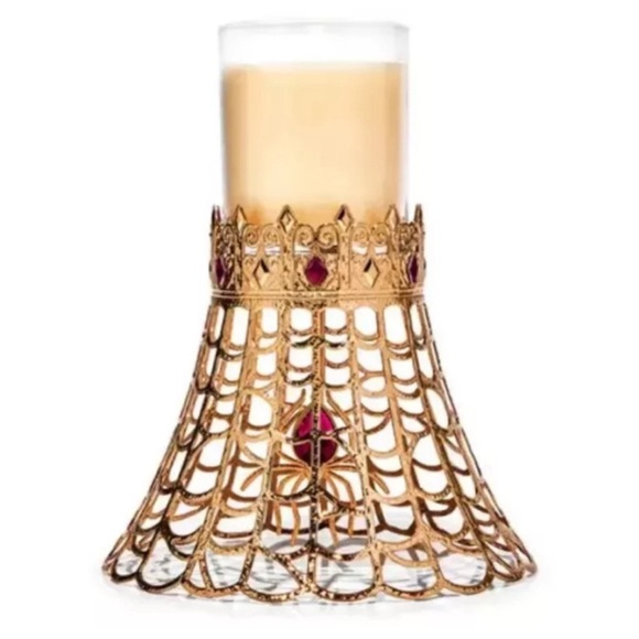 NWT Bath & Body Works Spider Web Jeweled Single Wick Candle Holder - Picture 1 of 6
